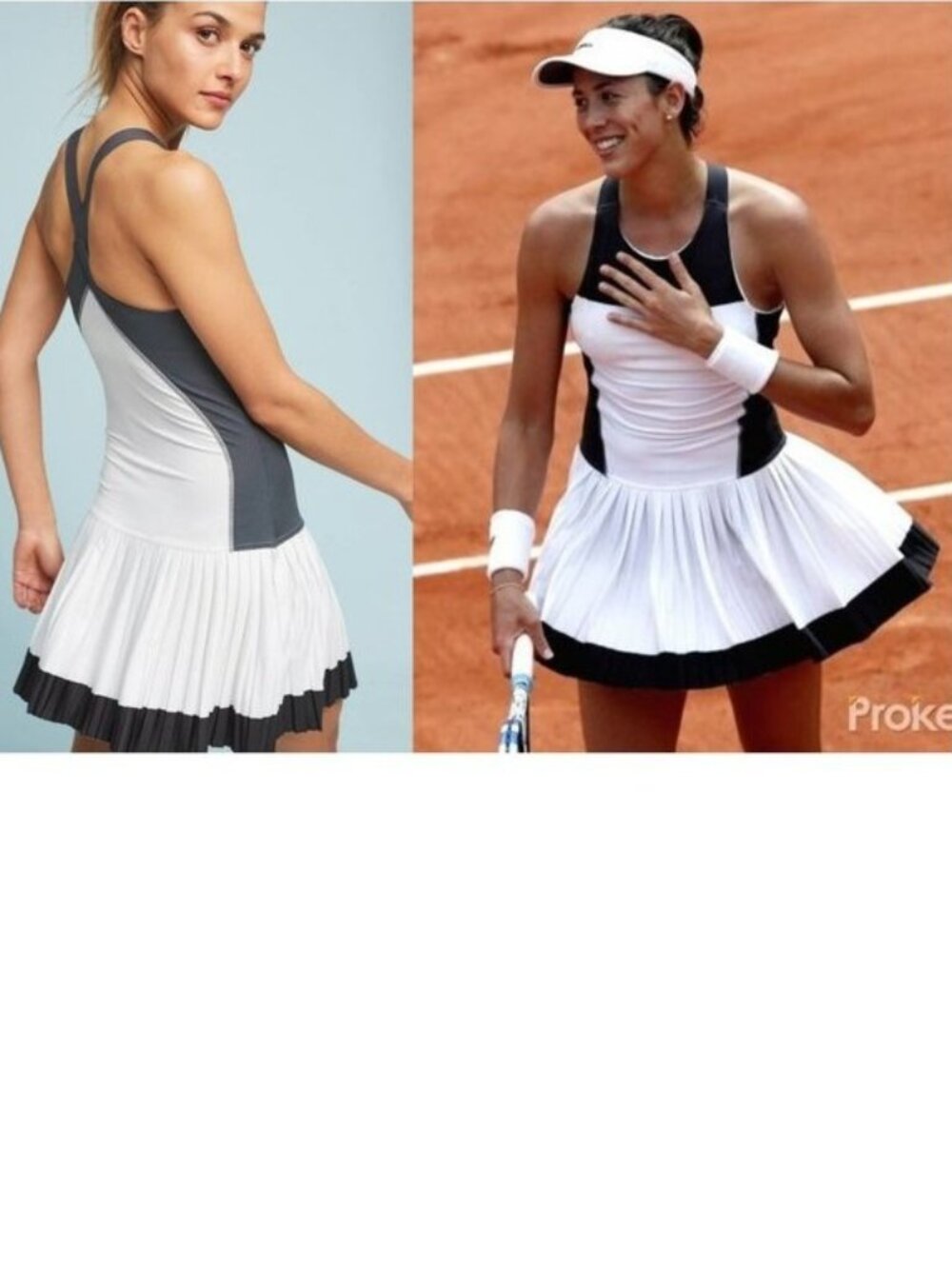 NWT ADIDAS Stella McCartney Tennis Dress w/ BRA pleated skirt White XXS